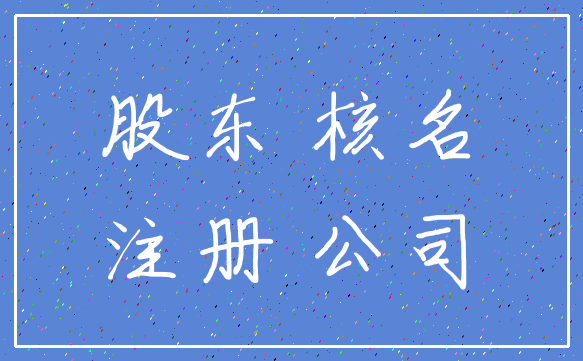 股东 核名_注册 公司