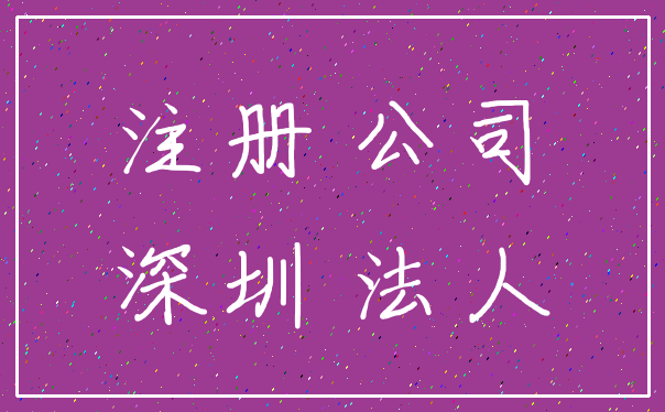 注册 公司_深圳 法人