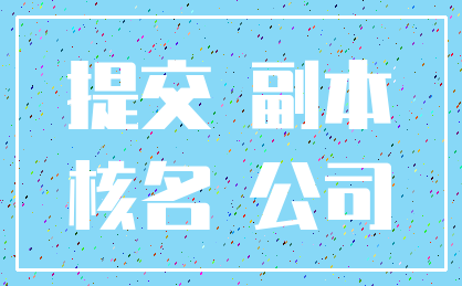 提交 副本_核名 公司