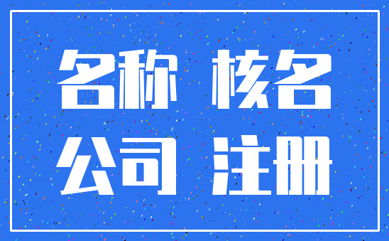 名称 核名_公司 注册