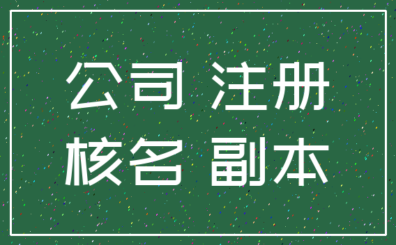 公司 注册_核名 副本