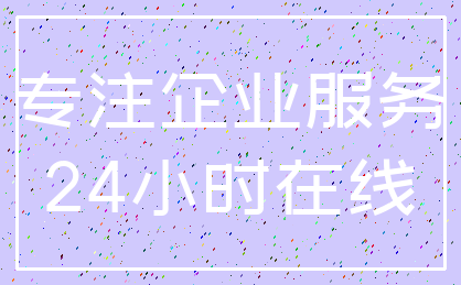 专注企业服务_24小时在线