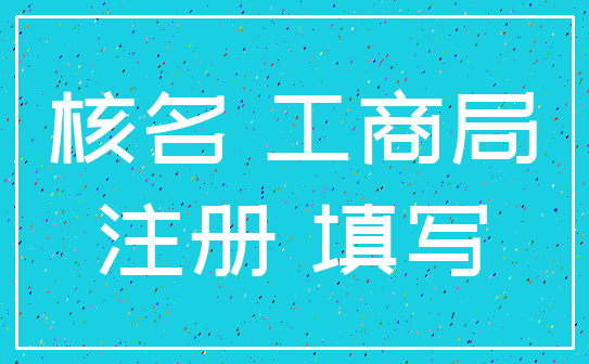 核名 工商局_注册 填写