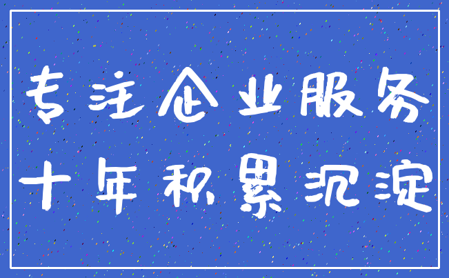 专注企业服务_十年积累沉淀