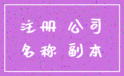 注册 公司_名称 副本