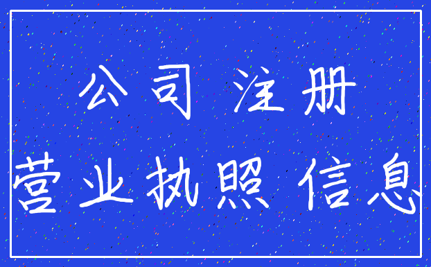 公司 注册_营业执照 信息
