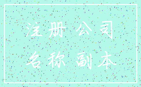 注册 公司_名称 副本