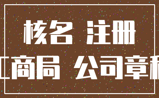核名 注册_工商局 公司章程