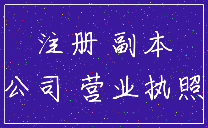 注册 副本_公司 营业执照
