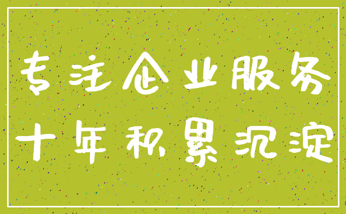 专注企业服务_十年积累沉淀