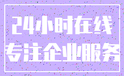 24小时在线_专注企业服务