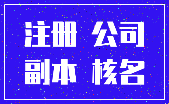 注册 公司_副本 核名