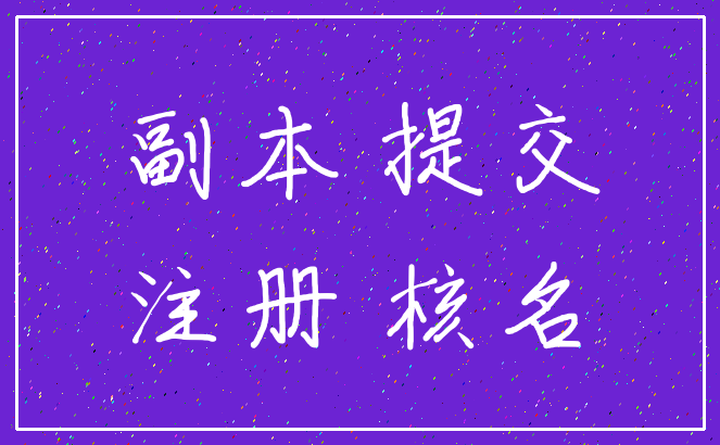 副本 提交_注册 核名