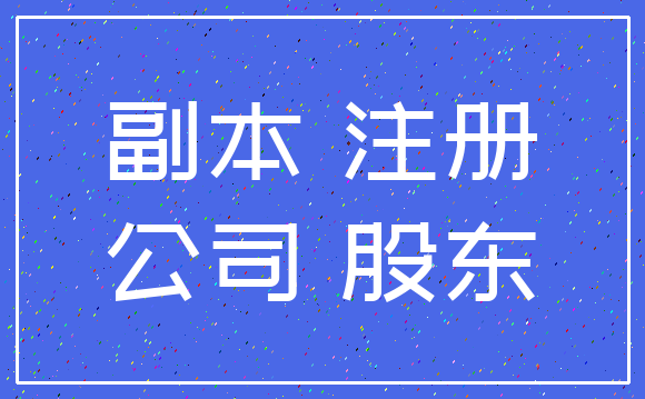 副本 注册_公司 股东
