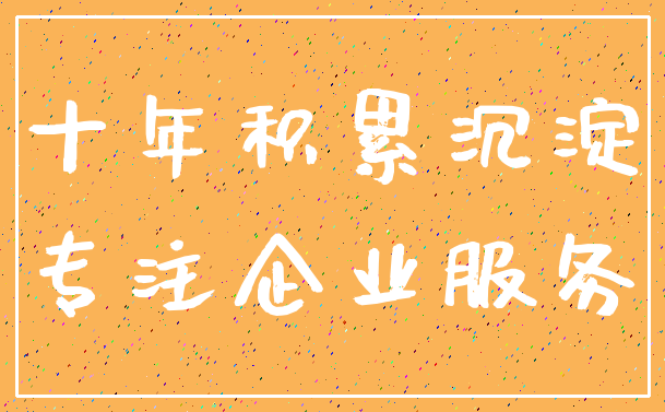 十年积累沉淀_专注企业服务