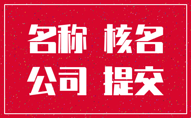 名称 核名_公司 提交