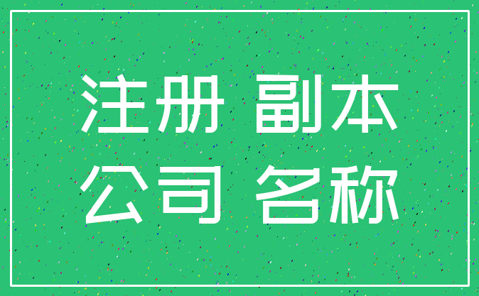 注册 副本_公司 名称