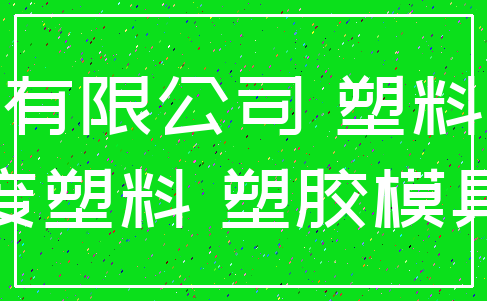 有限公司 塑料_废塑料 塑胶模具