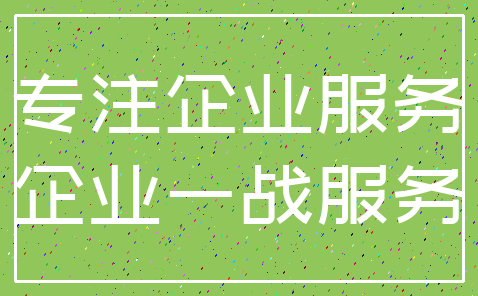 专注企业服务_企业一战服务