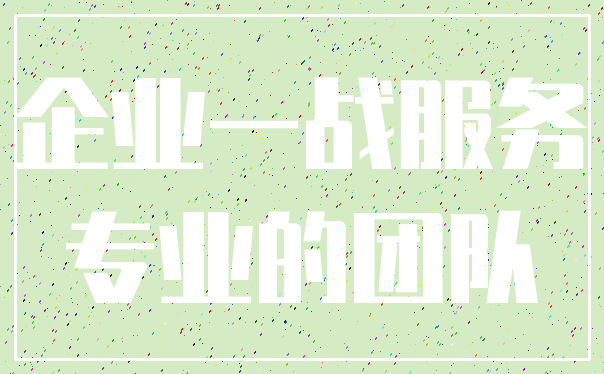 企业一战服务_专业的团队