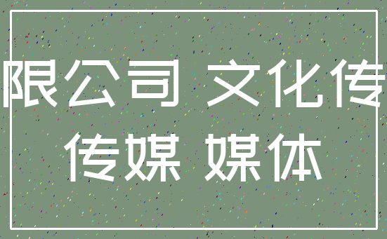 有限公司 文化传媒_传媒 媒体