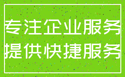 专注企业服务_提供快捷服务