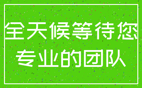 全天候等待您_专业的团队