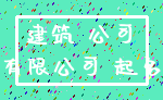 建筑 公司_有限公司 起名
