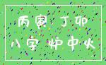 丙寅 丁卯_八字 炉中火