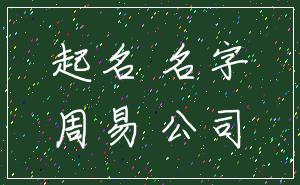 起名 名字_周易 公司