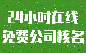 24小时在线_免费公司核名