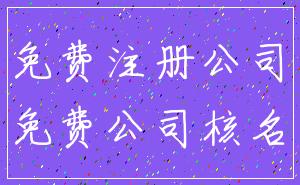免费注册公司_免费公司核名