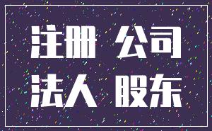 注册 公司_法人 股东