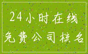 24小时在线_免费公司核名