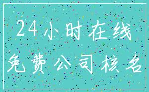 24小时在线_免费公司核名