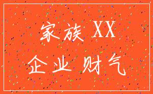 家族 XX_企业 财气