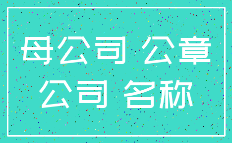 母公司 公章_公司 名称