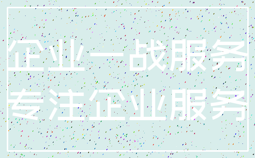 企业一战服务_专注企业服务