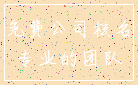 免费公司核名_专业的团队
