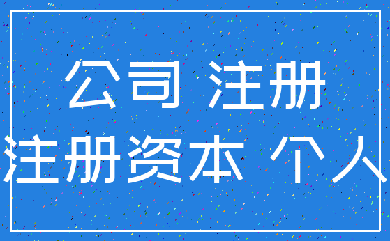 公司 注册_注册资本 个人