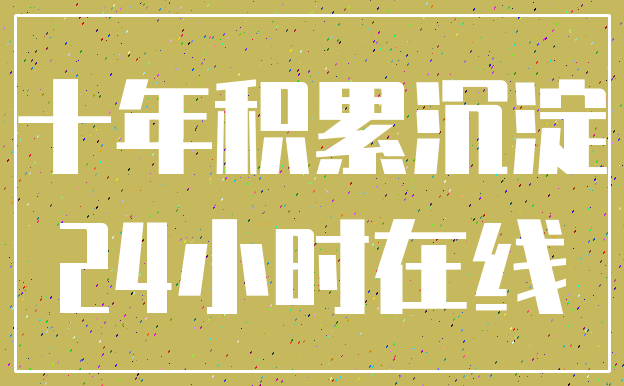十年积累沉淀_24小时在线