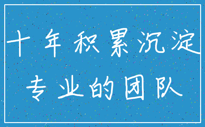十年积累沉淀_专业的团队
