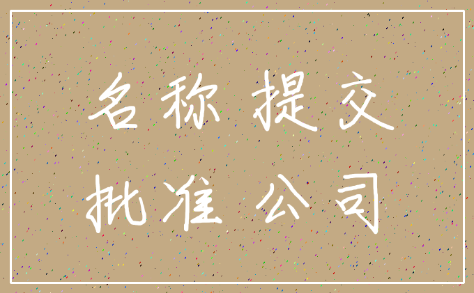 名称 提交_批准 公司