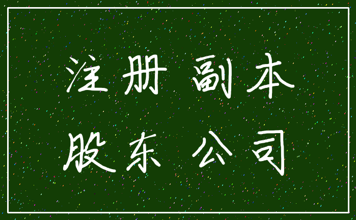 注册 副本_股东 公司