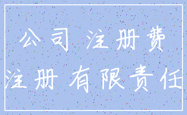公司 注册费_注册 有限责任