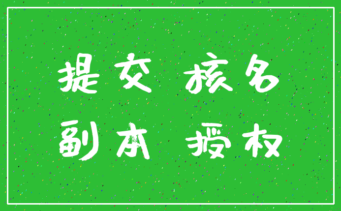 提交 核名_副本 授权