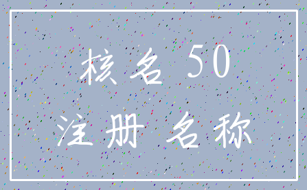 核名 50_注册 名称