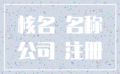 核名 名称_公司 注册