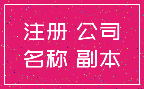 注册 公司_名称 副本