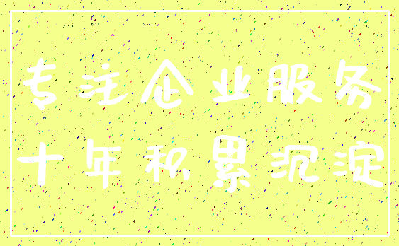 专注企业服务_十年积累沉淀